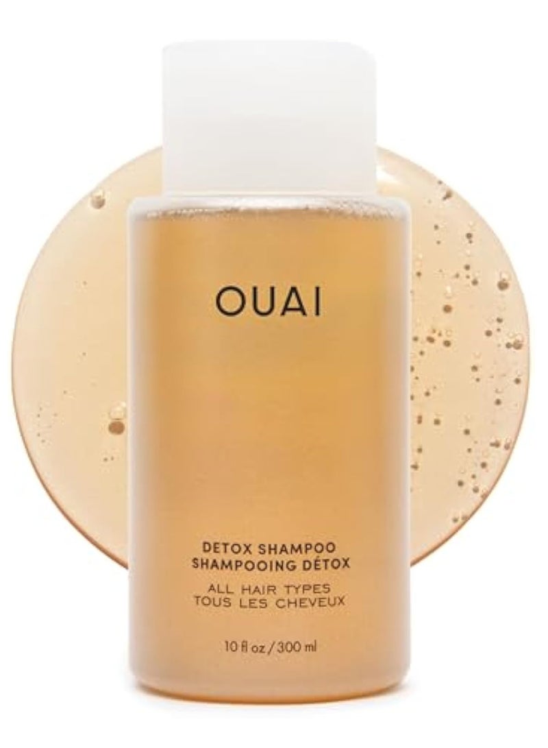 أواي OUAI Detox Shampoo. توضيح تطهير للأوساخ والزيت والمنتج وتراكم الماء العسر. العودة إلى أقفال نظيفة وناعمة ومنتعشة. خالية من البارابين والكبريتات والفثالات (300 مل) - Image 1