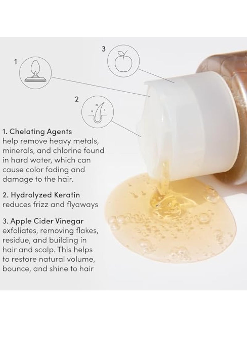 أواي OUAI Detox Shampoo. توضيح تطهير للأوساخ والزيت والمنتج وتراكم الماء العسر. العودة إلى أقفال نظيفة وناعمة ومنتعشة. خالية من البارابين والكبريتات والفثالات (300 مل) - Image 3