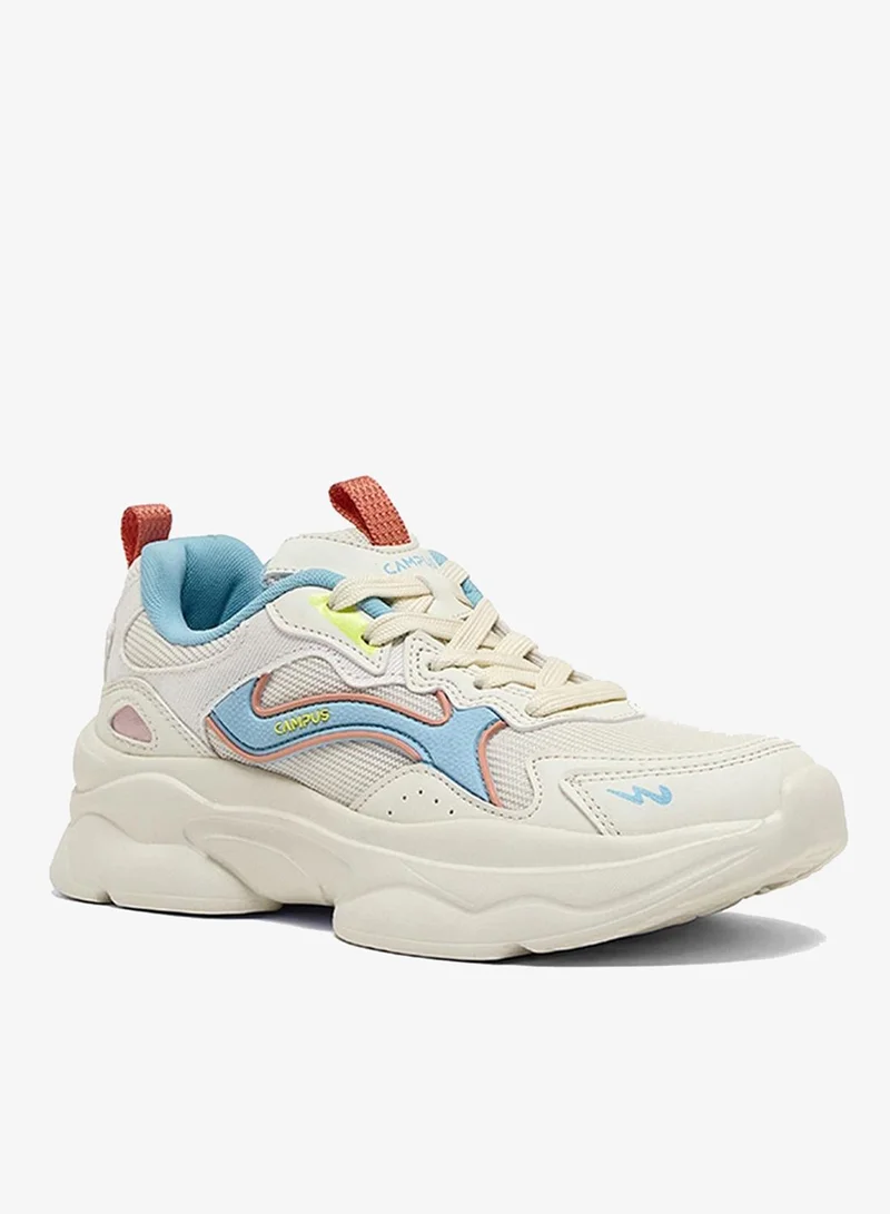 Campus Women Lodge Nitrofly Cushion Lace-Up Sneakers-Off White