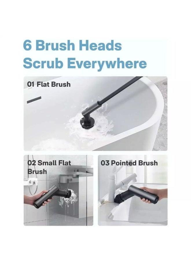 HOTO Electric Spin Scrubber wiyh 7 Brush Heads - Image 4