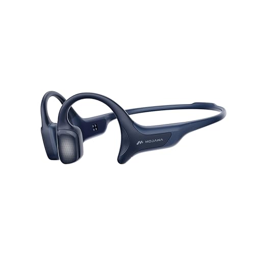 mojawa HaptiFit Terra Advanced Smart Sports Wearable, Open Ear Bluetooth Bone Conduction Headphones with Mic and 32GB MP3, Waterproof Wireless Earphones for Workouts, Swimming and Running, Deep Blue - Image 1