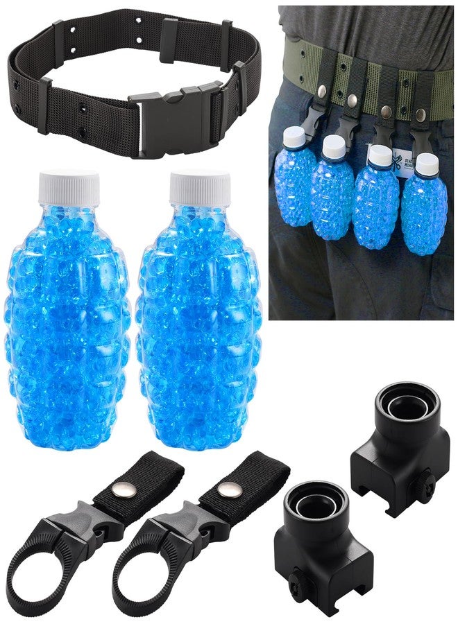 HDRASON Gel Ball Blaster Splat Orby Accessories Include Bottle Hopper*2 Tactical Lanyard*2 Adapter*2 Tactical Belt*1 - Image 1