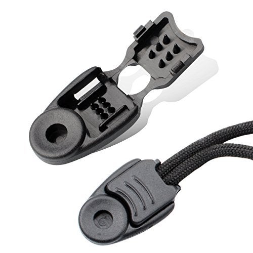 DYZD Premium Nylon Zipper Pulls Cord Rope End Paracord for Layyard, DIY Replacement Zipper Fixer (Black, 10 PCS) - Image 1