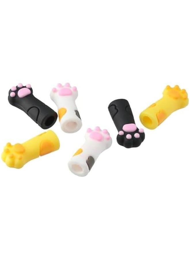 Generic - 6 Pieces Kawaii Cartoon Cat Paw Pencil Toppers for Cute Pencil Extension - Image 1