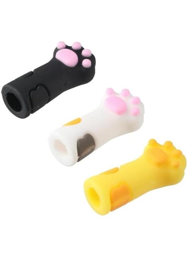Generic - 6 Pieces Kawaii Cartoon Cat Paw Pencil Toppers for Cute Pencil Extension - Image 1