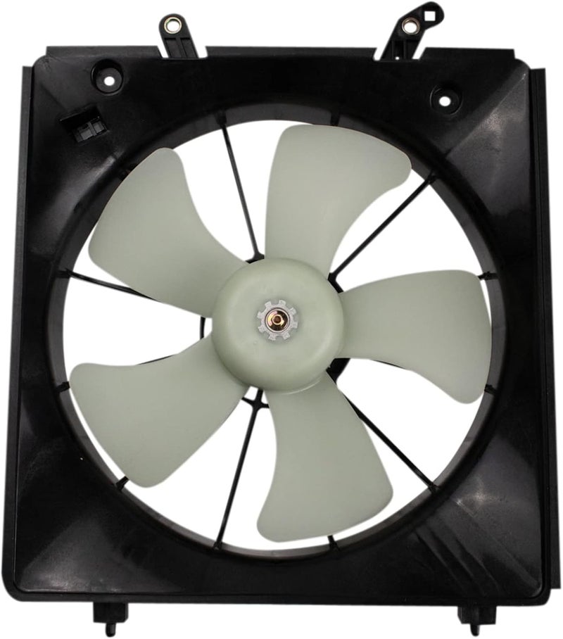 TRQ Left Radiator Cooling Fan Assembly for Acura CL, TL, and Honda Accord - Image 1
