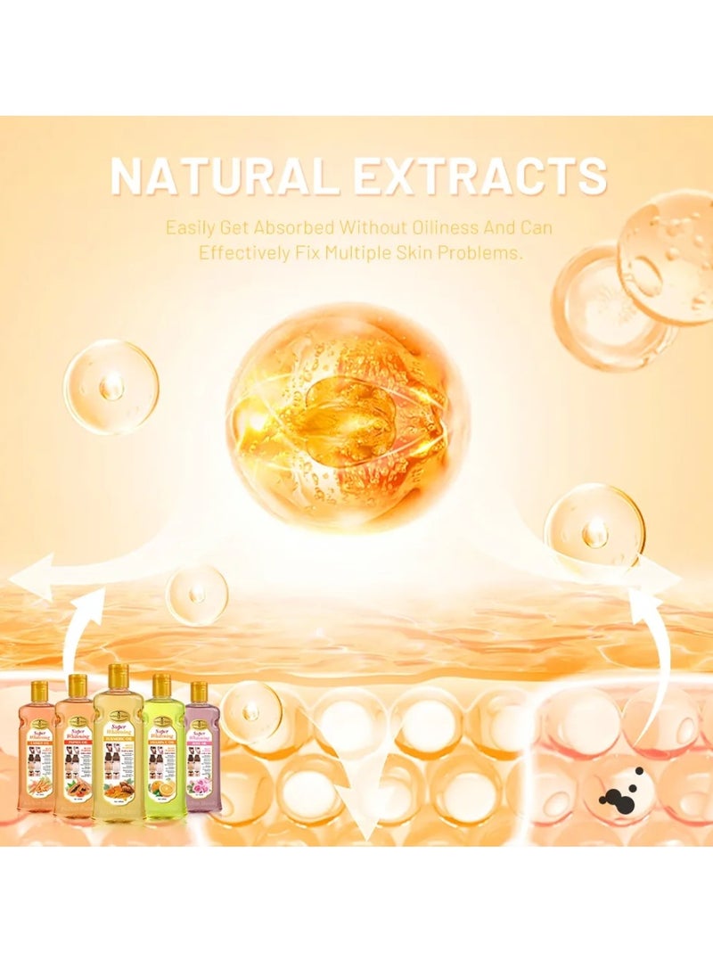 Aichun beauty 600ML Super Whitening Papaya Oil Multi Purpose Hair and Skin Papaya Oil Underarm Thigh Body Skin Whitening Remove Pigmentation Firming Moisturizing Smooth Skincare Essential Oil For Women and Men  - Image 5