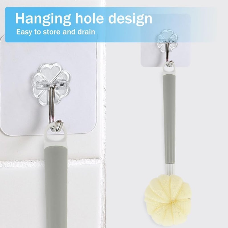 BuntyChiku Foldable 2 in 1 folding bath brush for Shower, Scrubber Bath Mesh Sponge Brush Using Body Exfoliating with Travel friendly, Bathing Accessories for Body Brushes (Pack of 1) (Multi Colour). - Image 5