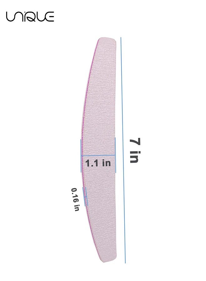 Unique Professional Nail Files, 25 Pcs Emery Boards for Nails 100/180 Nail Files Bulk Finger Nail File Boards Heavy Duty Nail Buffers for Files Professional Manicure Tools, Also fit for Pet Grooming - Image 2