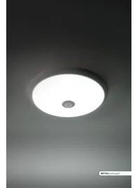 Ack AC17-00131 6500K White 18W Black Case LED Ceiling Light with Sensor