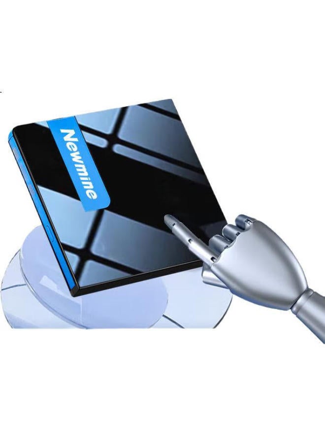 Newmine محرك أقراص بصري خارجي مزدوج الواجهة Usb + Type-C من نيوماين، محرك أقراص DVD/CD محمول لجميع أجهزة الكمبيوتر المحمولة والمكتبية - Image 3