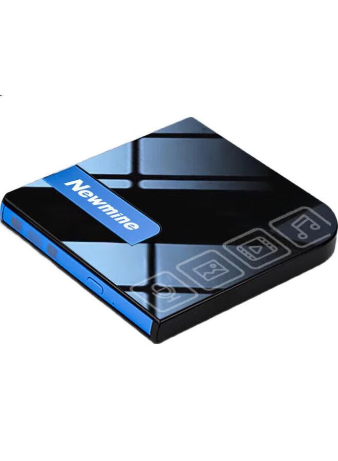 Newmine محرك أقراص بصري خارجي مزدوج الواجهة Usb + Type-C من نيوماين، محرك أقراص DVD/CD محمول لجميع أجهزة الكمبيوتر المحمولة والمكتبية - Image 1