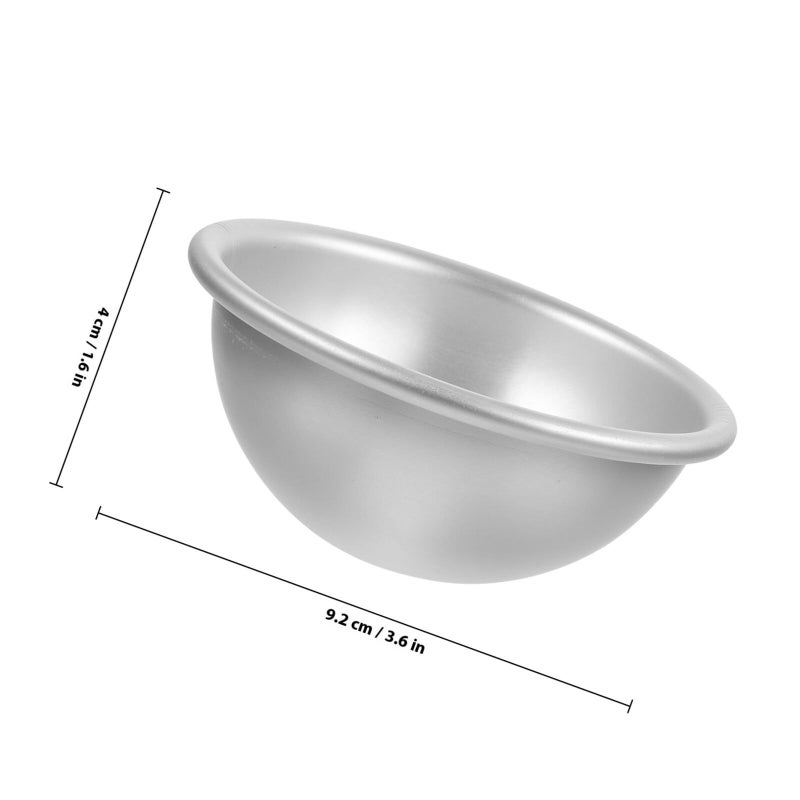 SUPVOX 4 Piece Aluminum Hemisphere Cake Baking Mold Set Oven Safe - Image 3