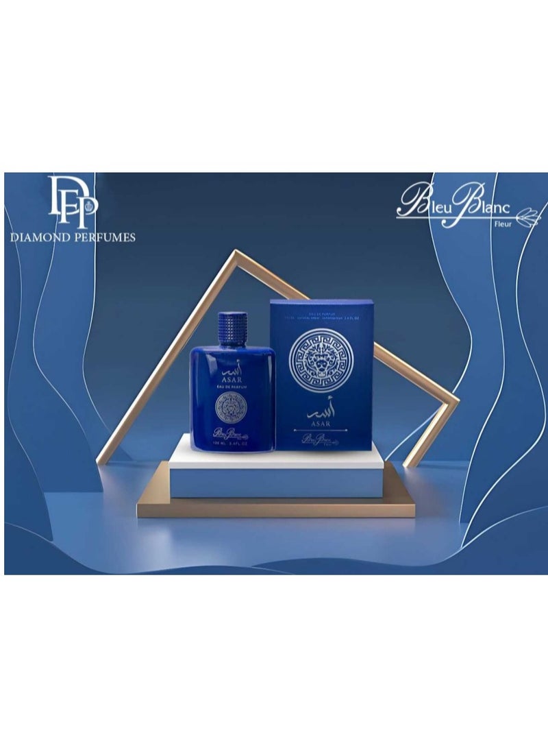 Bleu Blanc Fleur Asar Blue Eau De Parfum For Men - 100 ML