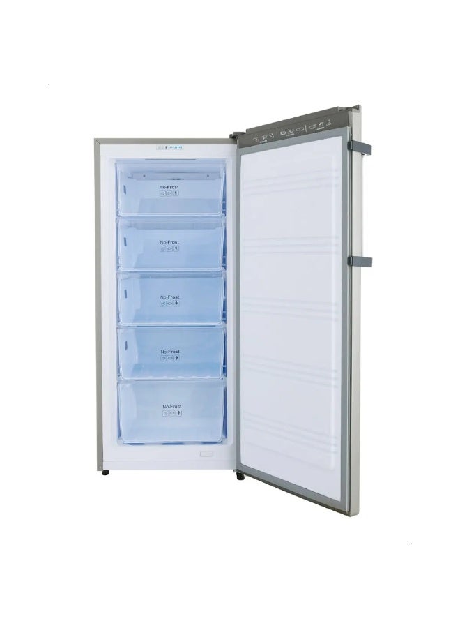 Fresh No-Frost Vertical Deep Freezer, 130 Liters, 5 Drawers, FNU-LR250S - Silver - Image 4