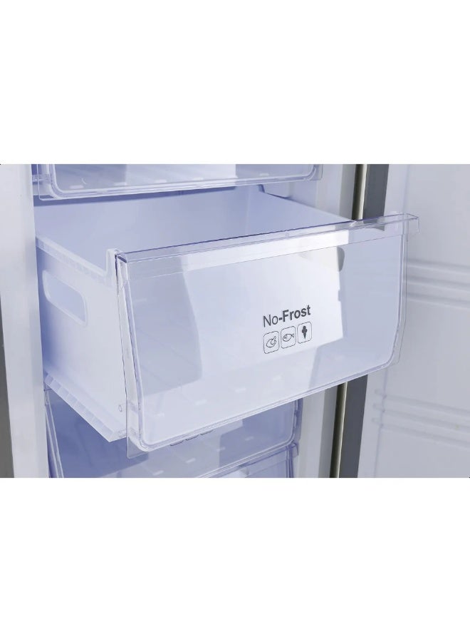 Fresh No-Frost Vertical Deep Freezer, 130 Liters, 5 Drawers, FNU-LR250S - Silver - Image 3