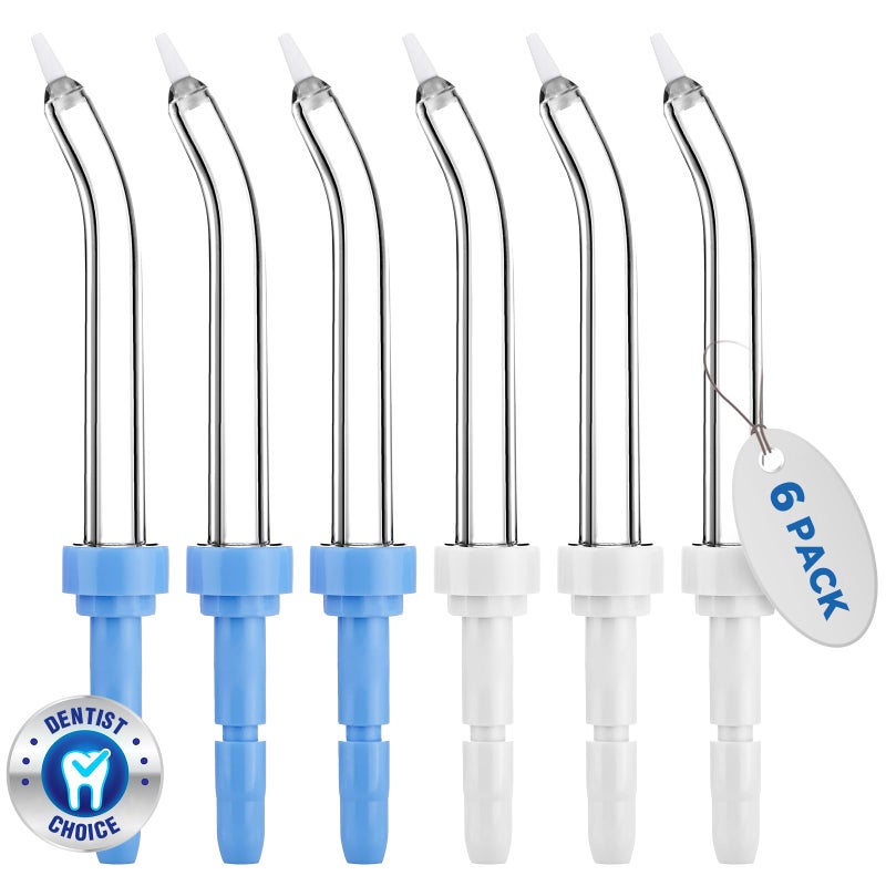 Oralphi for Waterpik Replacement Heads, Replacement Tips for Waterpik Water Flosser, Suitable for Waterpik Accessories Replacement Tips, for PP-100E(6 Periodontal Tips) - Image 1