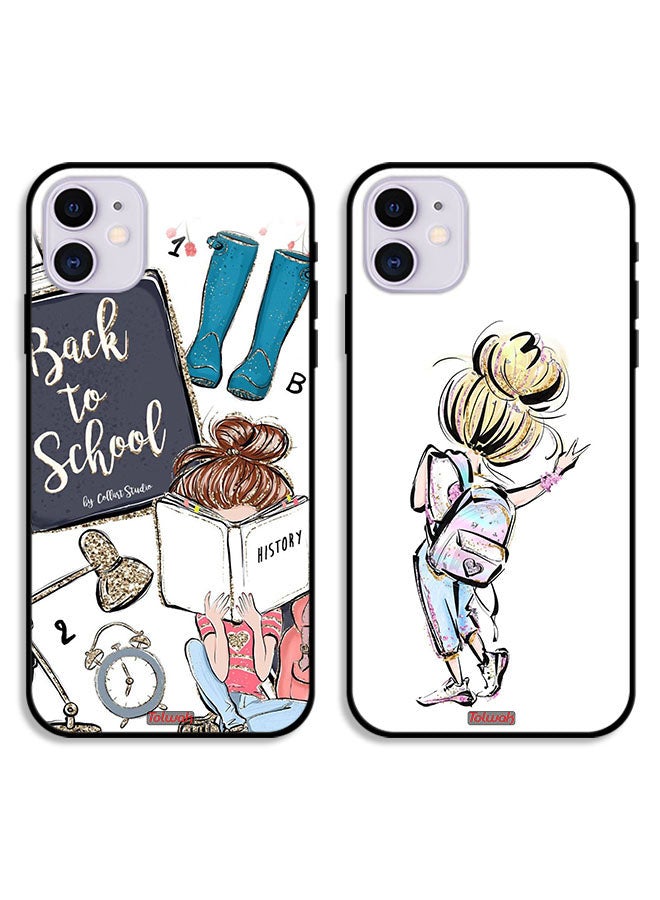 Tolwak Two Cases For Apple iPhone 12 mini Protective Covers Go To School and Study - Image 1