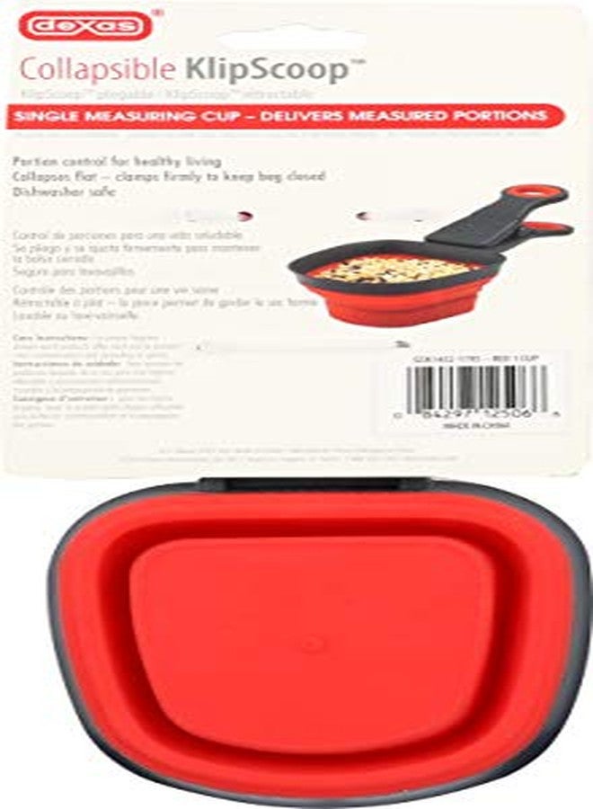 Dexas Collapsible Square KlipScoop, 1 Cup Capacity, Red, GSK1432-1795 - Image 3