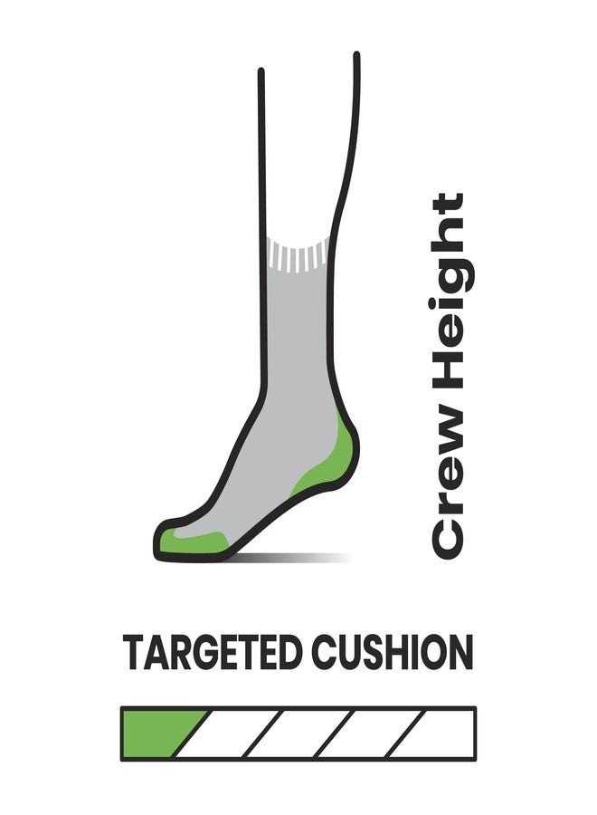 Smartwool Trail Run Targeted Cushion Mountain Print Crew Socks - Socks for Women - Targeted Cushion Twilight Blue SM (Women's Shoe 4-6.5) One Size - Image 2