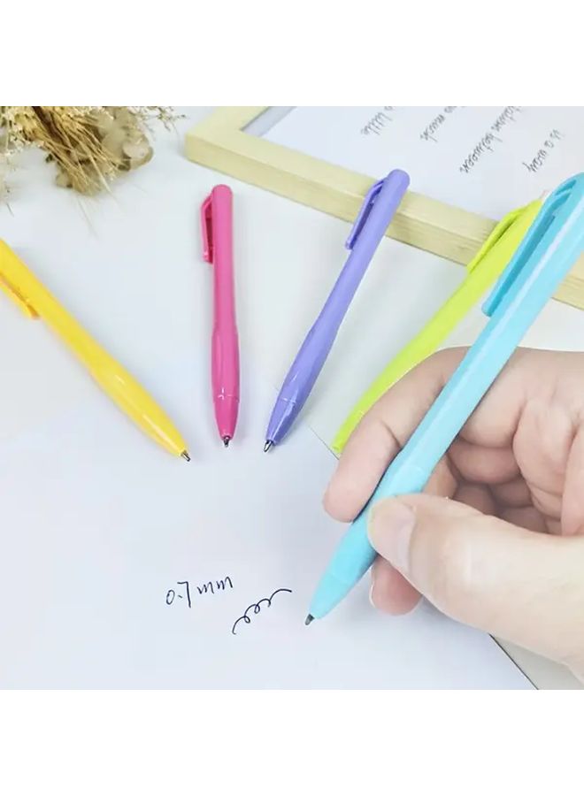 20pcs Click Round Ballpoint Pen Blue Ink 0 7mm Smooth Writing Quick Dry For School Office - Image 4