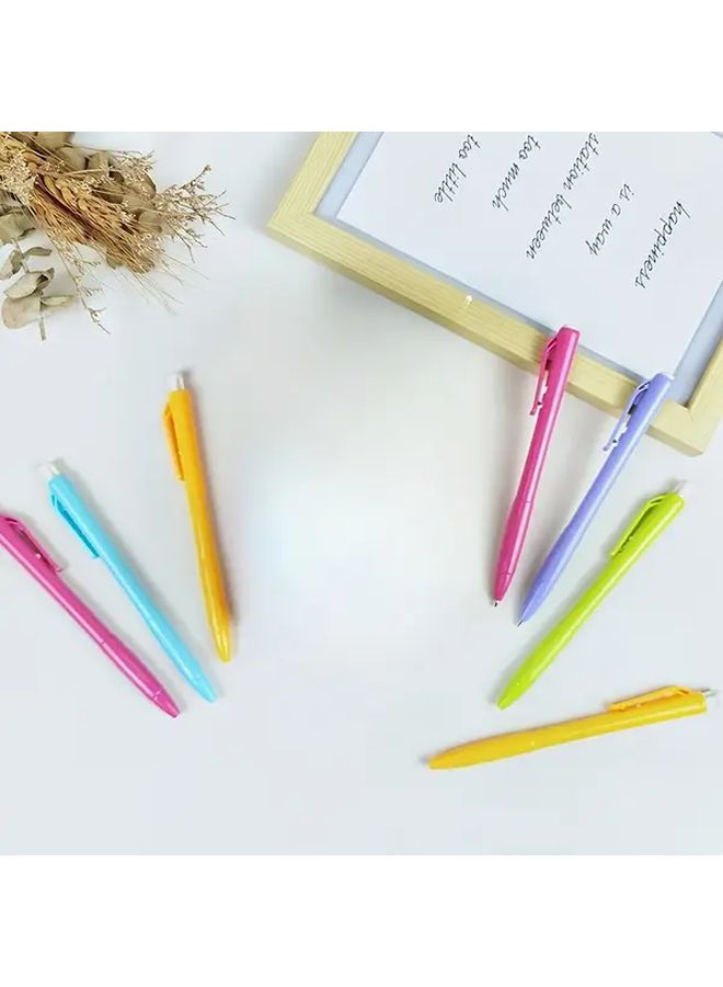 20pcs Click Round Ballpoint Pen Blue Ink 0 7mm Smooth Writing Quick Dry For School Office - Image 3