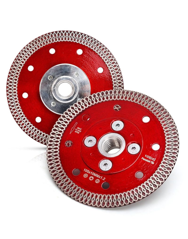 Casaverde 4" Super Thin Diamond Wet Porcelain Saw Blades Tiles Blades with Arbor 5/8"-11 Flange for Cutting Tile Granite Marbles (F-SX-4) - Image 1