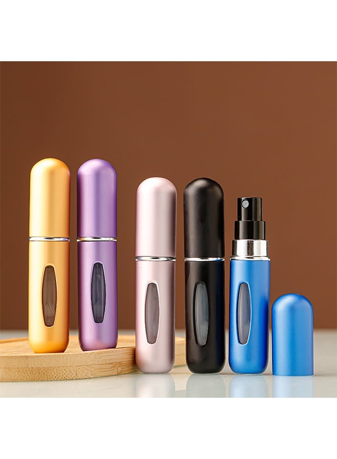 طقم زجاجة عطر قابلة لإعادة الملء مكون من 5 قطع - Image 1