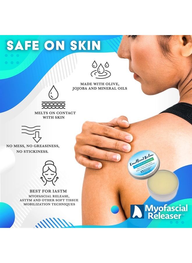Myofascial Releaser Emollient Balm for IAFM and IASTM by Myofascial Releaser - Lubrication for Manual and Instrument Assisted Massage Techniques, Myofascial Release; Made from natural ingredients - Image 3