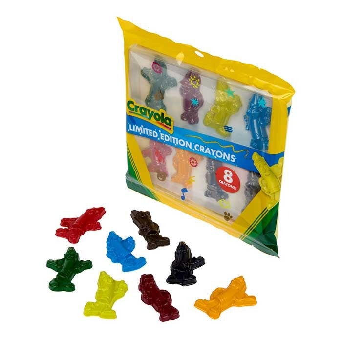 Crayola Tip Character Shaped Crayons, 8 Ct, Limited Edition Retired Crayon Colors, School Supplies, Classroom Must Haves, Gifts, 3+ - Image 2