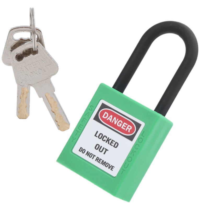 38mm/1.5in Safety Padlock Engineering Insulation DustProof with 2 Keys for Factories Construction Sites Hospitals(Purple ) - Image 4