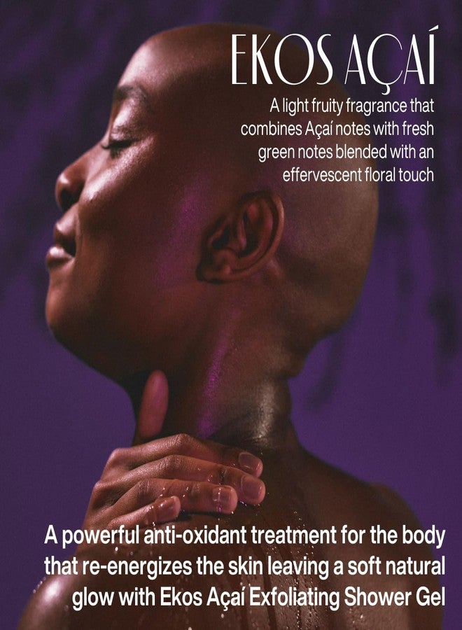 natura - Ekos Açaí Revitalizing Exfoliating Shower Gel - Natural Exfoliants - Removes Impurities - Body Wash - Vegan Skin Care - Brazilian Beauty Secrets - Self Care & Body Care - 6.2 fl oz (185ml) - Image 2