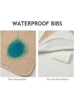 Newwiee Newwiee Large Muslin Pullover Baby Bibs Full Coverage Toddler Slip on Absorbent Bib Waterproof Toddler Towel Bibs  - Image 4