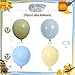 Paeyeq Sage Green Dusty Blue Yellow Balloon 12 Inch Fog Slate Blue Balloons with Olive Green Yellow Balloon for Oh Baby Shower Bridal Shower Birthday Wild One Party Bee Theme Party Deocration Supplies - Image 4