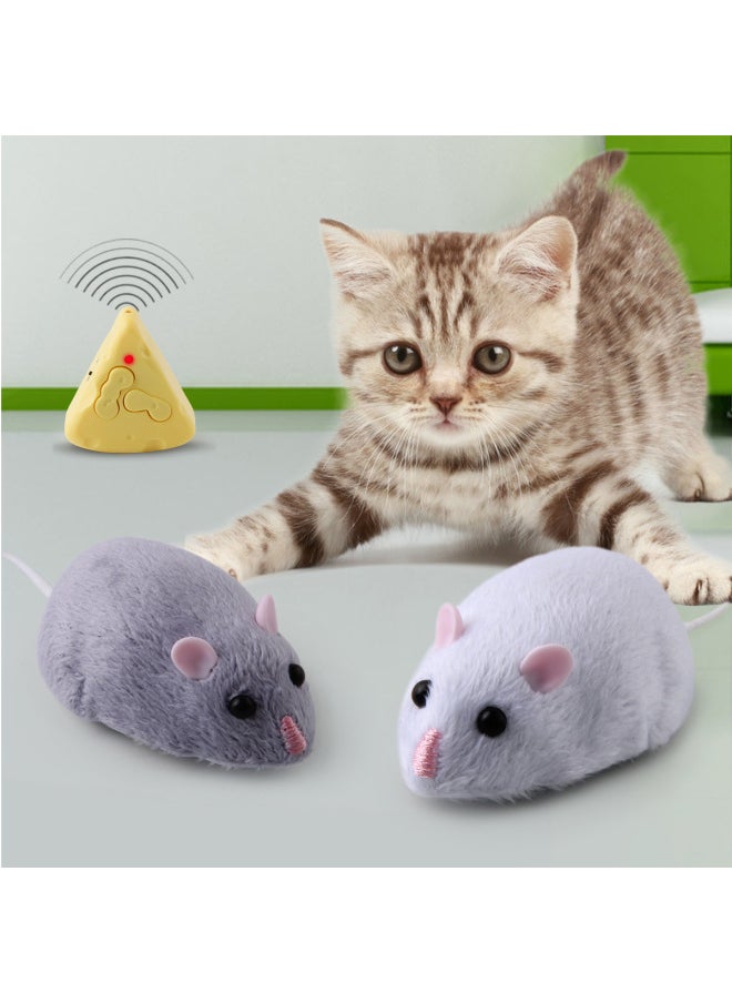 Electronic Pet Toy Interactive Robot Dog Ai Technology Voice Recognition Touch Sensors For Fun Playtime-Color:Remote Control Mouse Light Purple  - Image 3