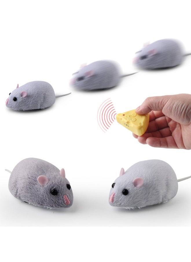 Electronic Pet Toy Interactive Robot Dog Ai Technology Voice Recognition Touch Sensors For Fun Playtime-Color:Remote Control Mouse Light Purple  - Image 4