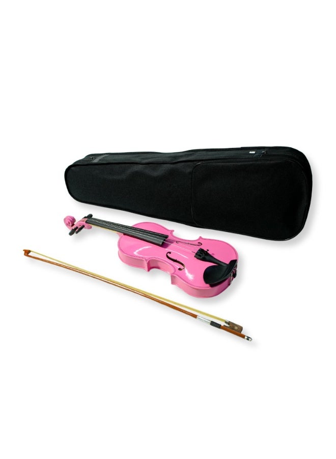 Steiner Violin V-10 – Full Size 4/4 Student Violin, Maple Body, Imitation Ebony Fingerboard, High-Gloss Pink Finish with Case, Bow & Rosin - Image 5