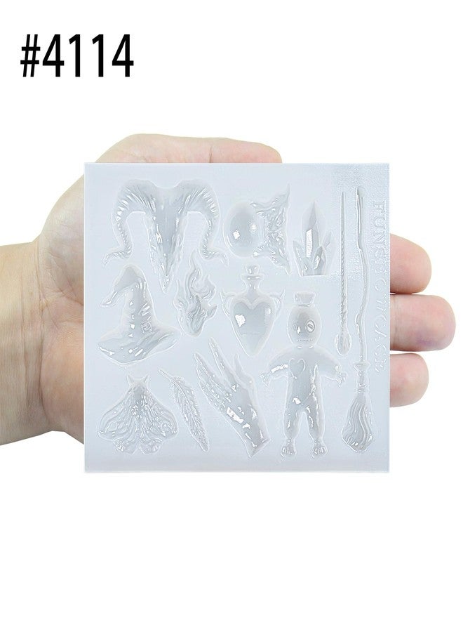 FUNSHOWCASE Witchcraft Altar Epoxy Resin Casting Silicone Mold for Sugarcraft Fondant Cake Decor, Cupcake Topper, Polymer Clay Crafts - Image 3