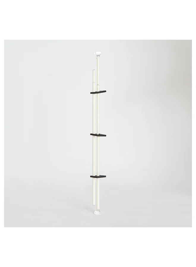 هوم بوكس Small Acrylic Square Double Curtain Rod 121 x 1.6 cm