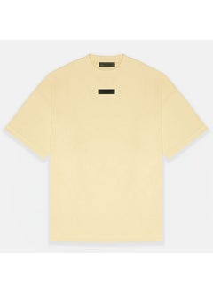 2024 New Essentials Mens T-Shirt Loose-Fit Trendy Brand Fog High Street Style Womens Same Model Spring Season Spring Garden Yellow