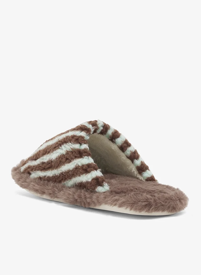 Ginger Printed Cozy Bedroom Slippers