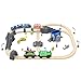 HANQIANN Battery Operated Locomotive Train Set for Wooden Train TracksPowerful Engine Train Vehicles Train Electric Remote Control Cars with LightSound Train Toy Gift for Kids Toddler - Image 2