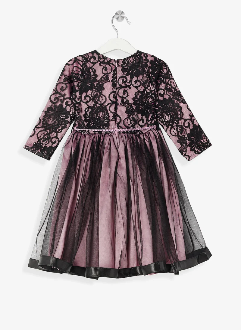 ليتل جولدن ابل فستان ترتر بأكمام منفوشة صغيرة