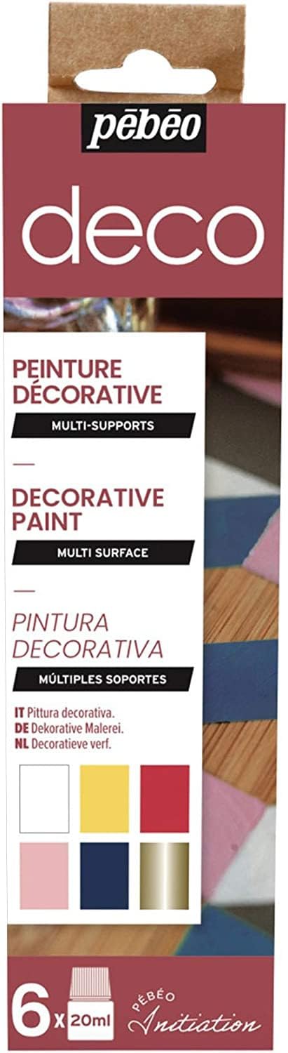 Pebeo Deco Initiation Glossy Set, 6X20ML, Assorted - Image 1