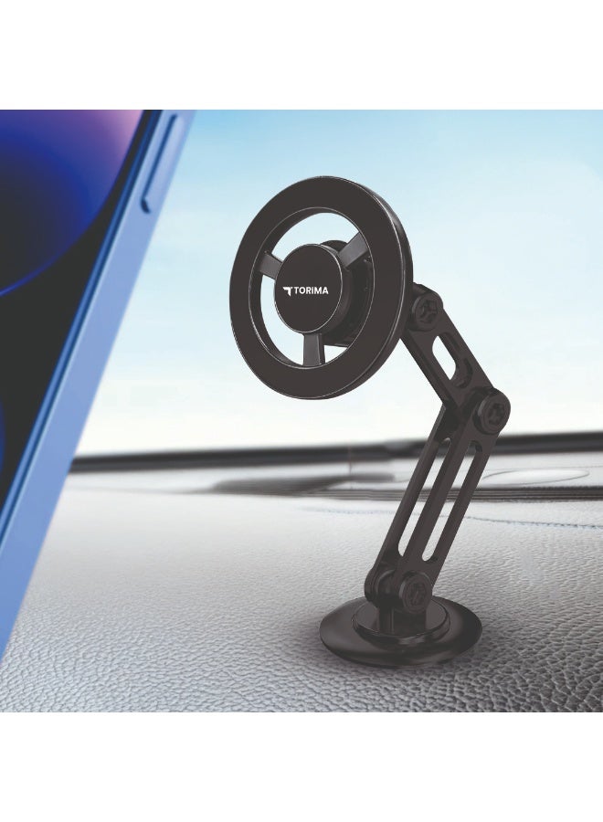 Torima حامل هاتف TORİMA JX-052 المغناطيسي البلاستيكي باللون الأسود - Image 4