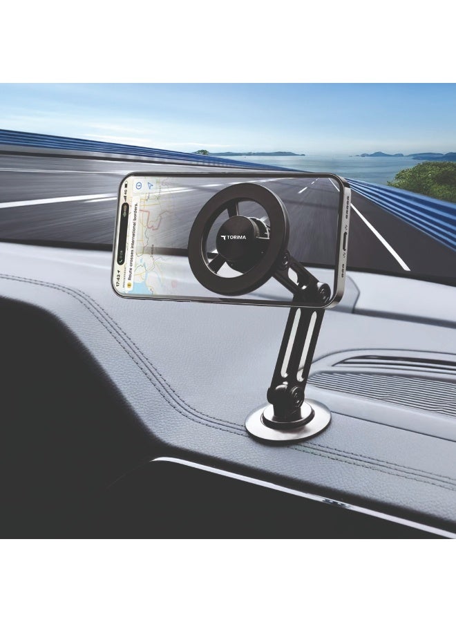 Torima حامل هاتف TORİMA JX-052 المغناطيسي البلاستيكي باللون الأسود - Image 3