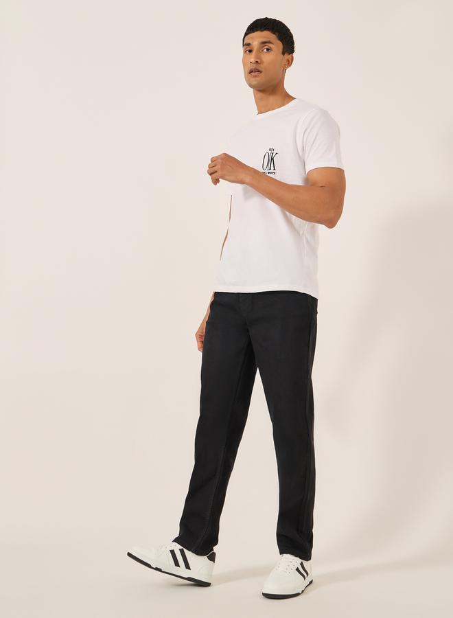 Styli Mid Rise Regular Fit Stretchy Jeans  - Image 2