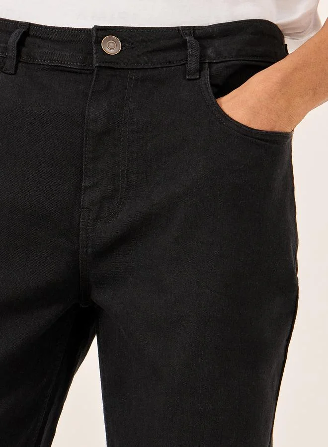Styli Mid Rise Regular Fit Stretchy Jeans