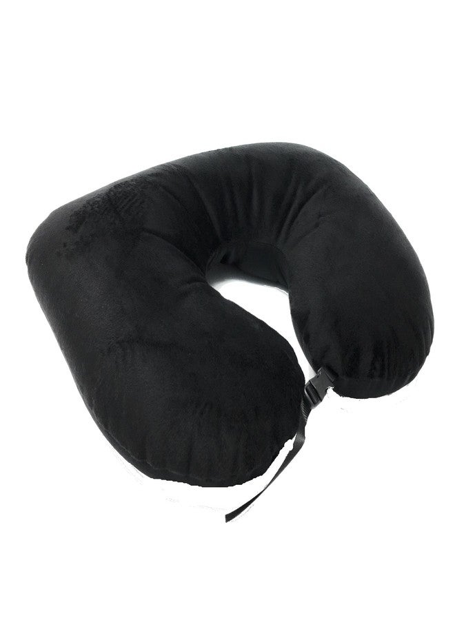PCP Reversible 2-in-1 Travel Cushion with Microbead Fill for Neck and Back, Black - Image 5