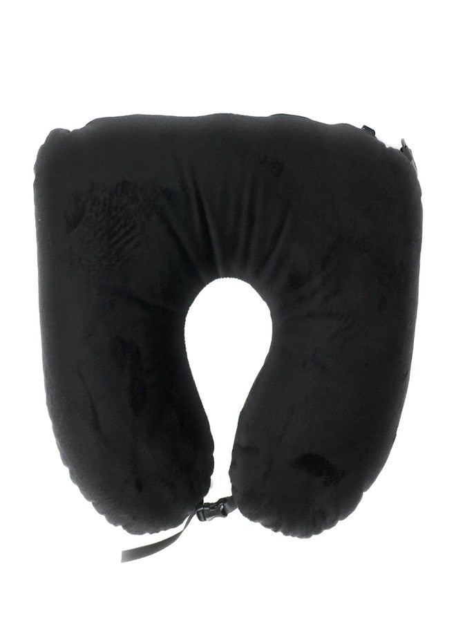 PCP Reversible 2-in-1 Travel Cushion with Microbead Fill for Neck and Back, Black - Image 4